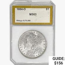 1884-O Morgan Silver Dollar PCI MS63
