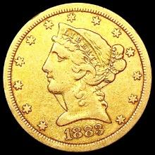 1883-CC $10 Gold Eagle LIGHTLY CIRCULATED