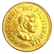 1822 Round Mexico Gold Coin/Token