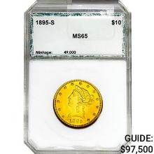 1895-S $10 Gold Eagle PCI MS65