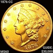 1876-CC $20 Gold Double Eagle UNCIRCULATED