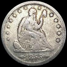 1855-S Seated Liberty Quarter NICELY CIRCULATED