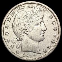 1894-S Barber Half Dollar CHOICE AU