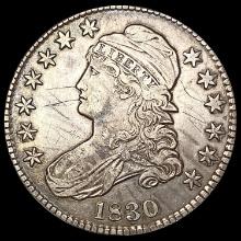 1830 Capped Bust Half Dollar LIGHTLY CIRCULATED