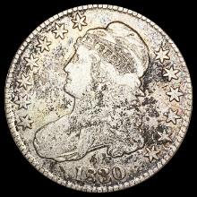 1830 Capped Bust Half Dollar ABOUT UNCIRCULATED