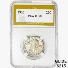 1926 Standing Liberty Quarter PGA AU58