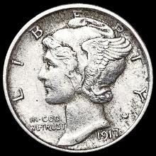 1917-S Mercury Dime CHOICE AU