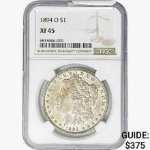 1894-O Morgan Silver Dollar NGC XF45