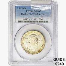 1949-D Booker T Half Dollar PCGS MS65