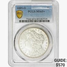 1885-O Morgan Silver Dollar PCGS MS65+