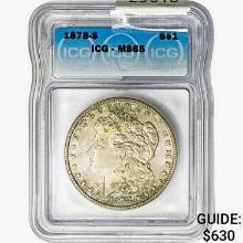 1878-S Morgan Silver Dollar ICG MS65