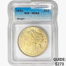 1921 Morgan Silver Dollar ICG MS65