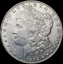 1892 Morgan Silver Dollar CLOSELY UNCIRCULATED