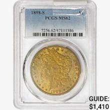 1898-S Morgan Silver Dollar PCGS MS62