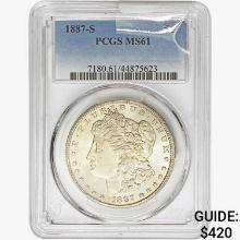 1887-S Morgan Silver Dollar PCGS MS61