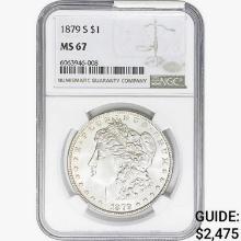 1879-S Morgan Silver Dollar NGC MS67