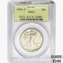 1944-S Walking Liberty Half Dollar PCGS MS63