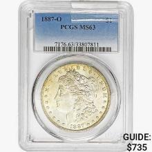 1887-O Morgan Silver Dollar PCGS MS63