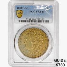 1890-CC Morgan Silver Dollar PCGS XF40