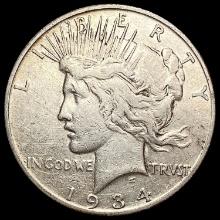 1934-S Silver Peace Dollar CLOSELY UNCIRCULATED