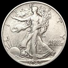 1920 Walking Liberty Half Dollar CLOSELY UNCIRCULA