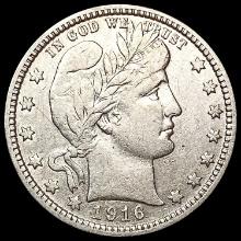 1916-D Barber Quarter CLOSELY UNCIRCULATED