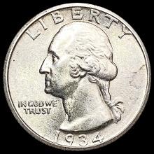 1934 Washington Silver Quarter UNCIRCULATED