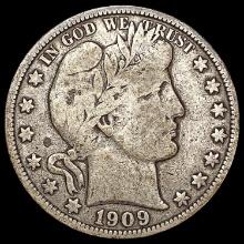 1909-O Barber Half Dollar LIGHTLY CIRCULATED