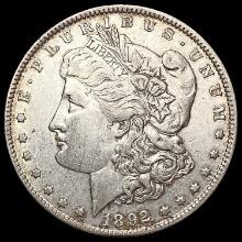 1892 Morgan Silver Dollar NEARLY UNCIRCULATED