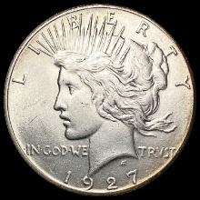 1927 Silver Peace Dollar CLOSELY UNCIRCULATED