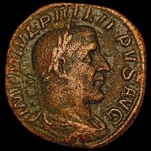 244 AD Roman Philip I Roman Coin NICELY CIRCULATED