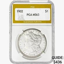 1902 Morgan Silver Dollar PGA MS63