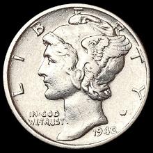 1942/1 Mercury Dime CHOICE AU