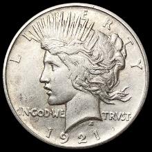 1921 Silver Peace Dollar CLOSELY UNCIRCULATED