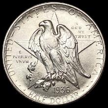 1936-D Texas Half Dollar CLOSELY UNCIRCULATED