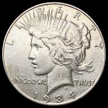 1934 Silver Peace Dollar CLOSELY UNCIRCULATED