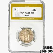 1917 Standing Liberty Quarter PGA MS68 FH Type 2