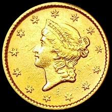 1853 Rare Gold Dollar CLOSELY UNCIRCULATED