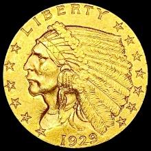 1929 $2.50 Gold Quarter Eagle UNCIRCULATED