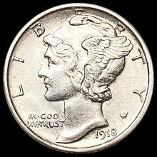 1918-S Mercury Dime CHOICE AU