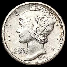 1924-S Mercury Dime CHOICE AU