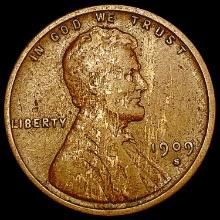 1909-S Wheat Cent NEARLY UNCIRCULATED