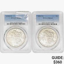 1883-O [2] Morgan Silver Dollar PCGS MS63