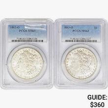 1883-O [2] Morgan Silver Dollar PCGS MS63