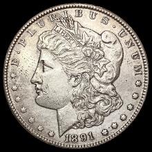 1891-CC Morgan Silver Dollar CLOSELY UNCIRCULATED