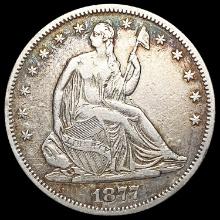 1877-S Seated Liberty Half Dollar NEARLY UNCIRCULA