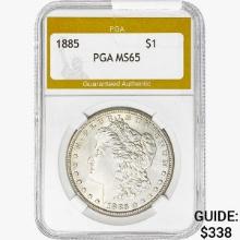 1885 Morgan Silver Dollar PGA MS65