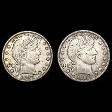 1897, 1907 Barber Quarter Collection [2 Coins] LIG