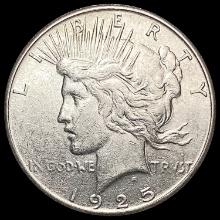 1925-S Silver Peace Dollar CLOSELY UNCIRCULATED