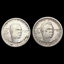1946 Booker T Washington Half Dollars [2 Coins] CL